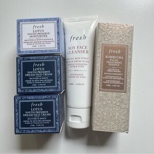 Fresh Skincare Set with Cleanser and Creams